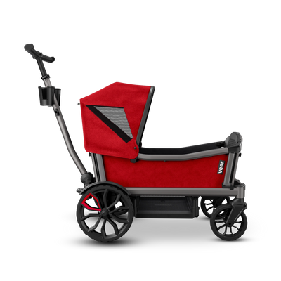 Veer Cruiser City / City XL Wagon with Canopy and Sidewalls - Pele Red