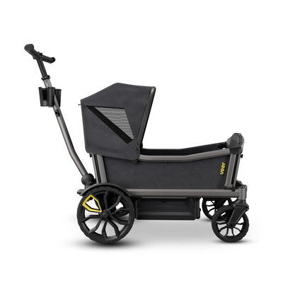 Veer Cruiser City / City XL Wagon with Canopy and Sidewalls - Heather Grey