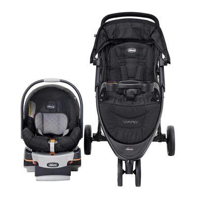 Chicco Viaro Quick-Fold Travel System - Black