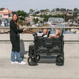 Wonderfold W2 Luxe Pro Double Seater Stroller Wagon - Black - Bambi Baby