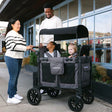 Wonderfold W2 Luxe Pro Double Seater Stroller Wagon - Black - Bambi Baby