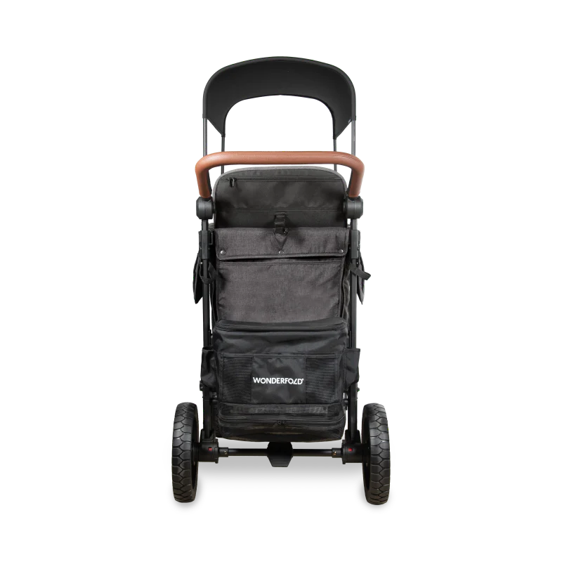 Wonderfold W2 Luxe Pro Double Seater Stroller Wagon - Charcoal Gray