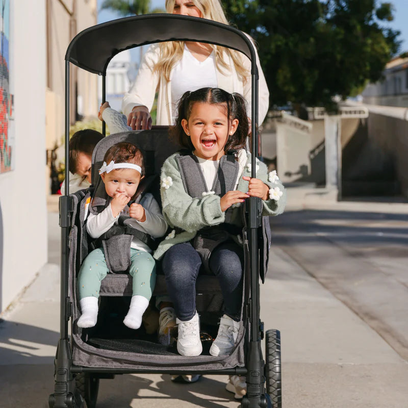 Wonderfold W4 Luxe Pro 4-Seater Stroller Wagon - Black