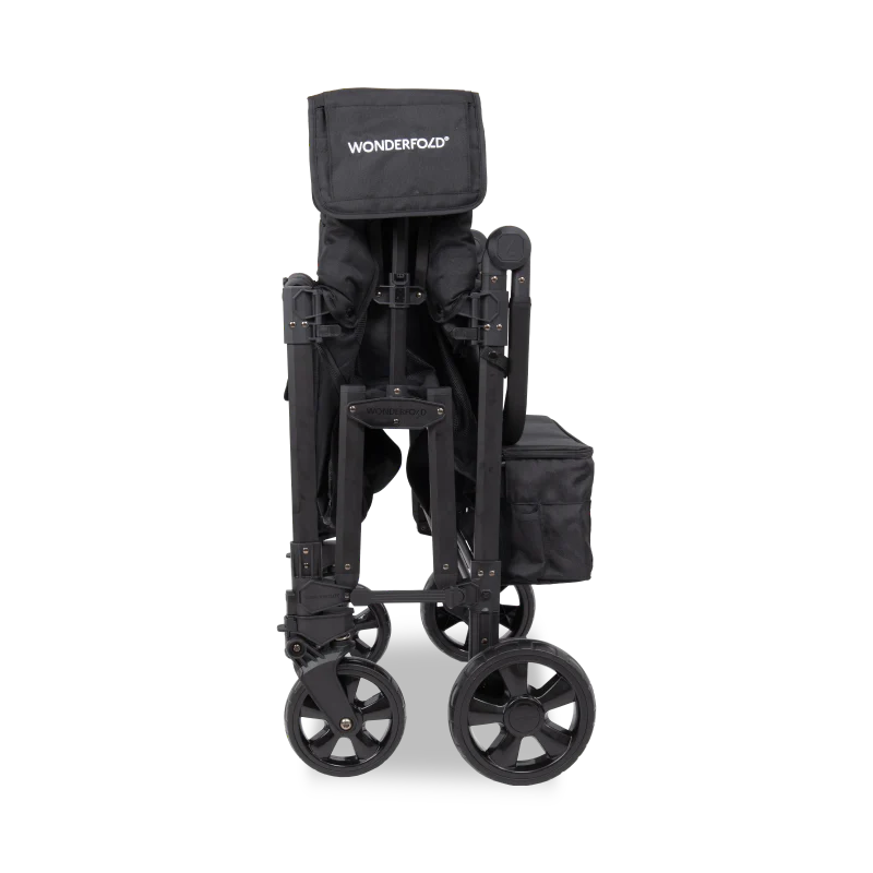 Wonderfold W4 Elite Pro 4 Seater Stroller Wagon - Jet Black- Strolleria
