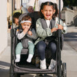 Wonderfold W4 Luxe Pro 4-Seater Stroller Wagon - Charcoal Gray - Bambi Baby