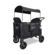 WonderFold W4 Luxe Pro 4-Seater Stroller Wagon - Jet Black - Bambi Baby