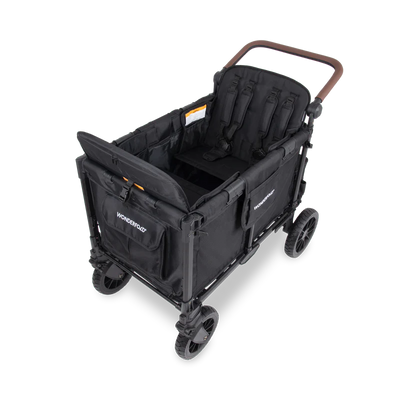 Wonderfold W4 Luxe Pro 4-Seater Stroller Wagon - Black