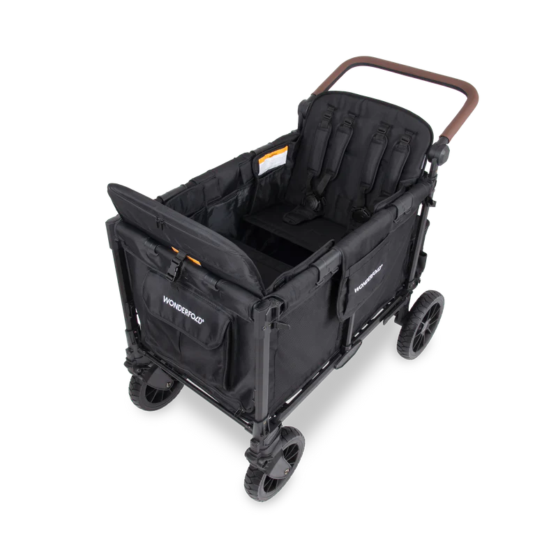 Wonderfold W4 Luxe Pro 4-Seater Stroller Wagon - Black