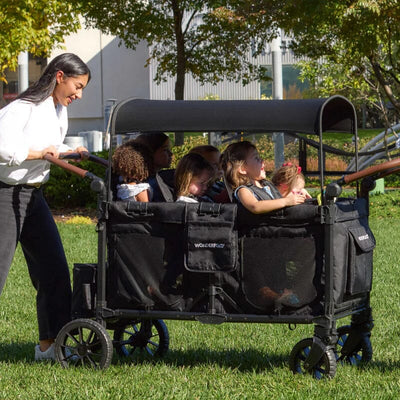 Wonderfold W6 Luxe Pro 6-Seater Stroller Wagon - Black