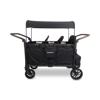 WonderFold W6 Luxe Pro Stroller Wagon - Black