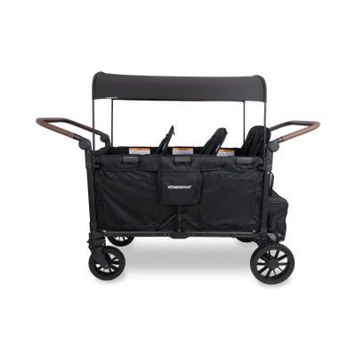 Wonderfold W6 Luxe Pro 6-Seater Stroller Wagon - Black