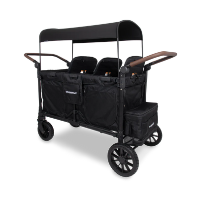 Wonderfold W6 Luxe Pro 6-Seater Stroller Wagon - Black