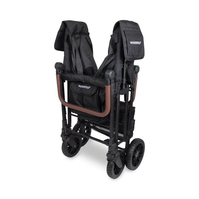 Wonderfold W6 Luxe Pro 6-Seater Stroller Wagon - Black