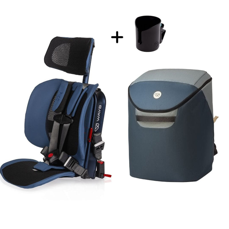 WAYB Pico Forward-Facing Car Seat + Cup Holder + Carry Bag Bundle