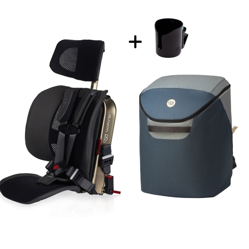 WAYB Pico Forward-Facing Car Seat + Cup Holder + Carry Bag Bundle