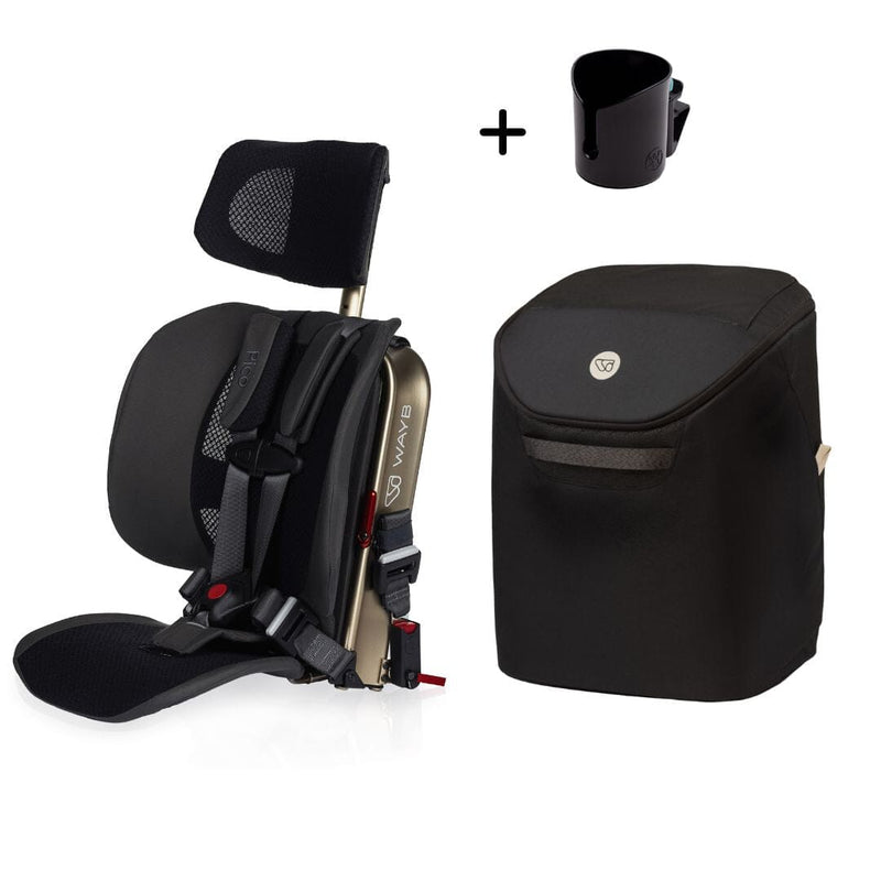 WAYB Pico Forward-Facing Car Seat + Cup Holder + Carry Bag Bundle