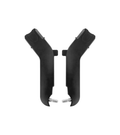 Black Silver Cross Car Seat Adapters - Front View | Strolleria