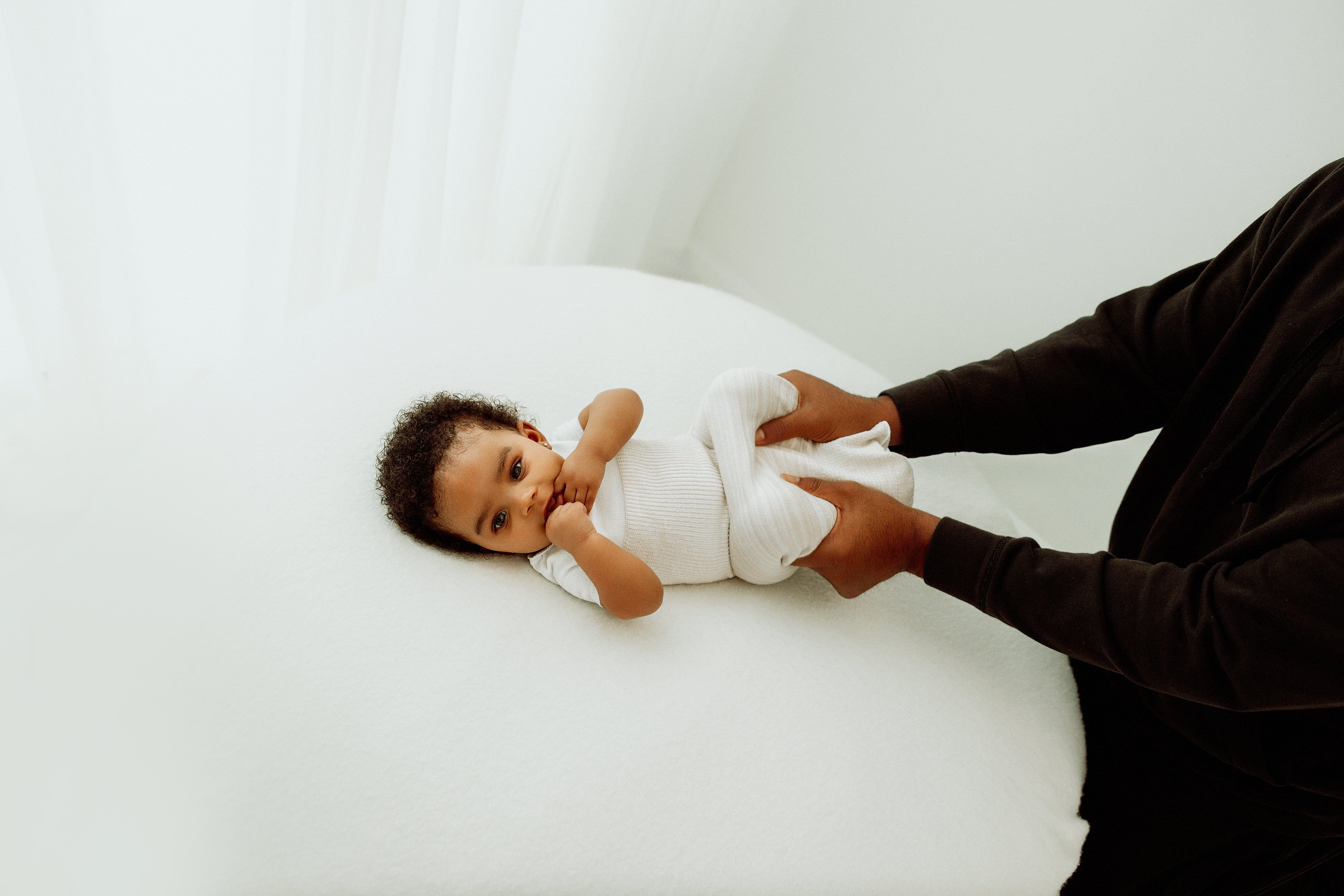 Swaddelini Bamboo Blend Beige Arms Out™ Short Sleeve Sleep Sack- Strolleria