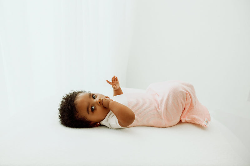 Swaddelini Pink Arms Out™ Short Sleeve Sleep Sack