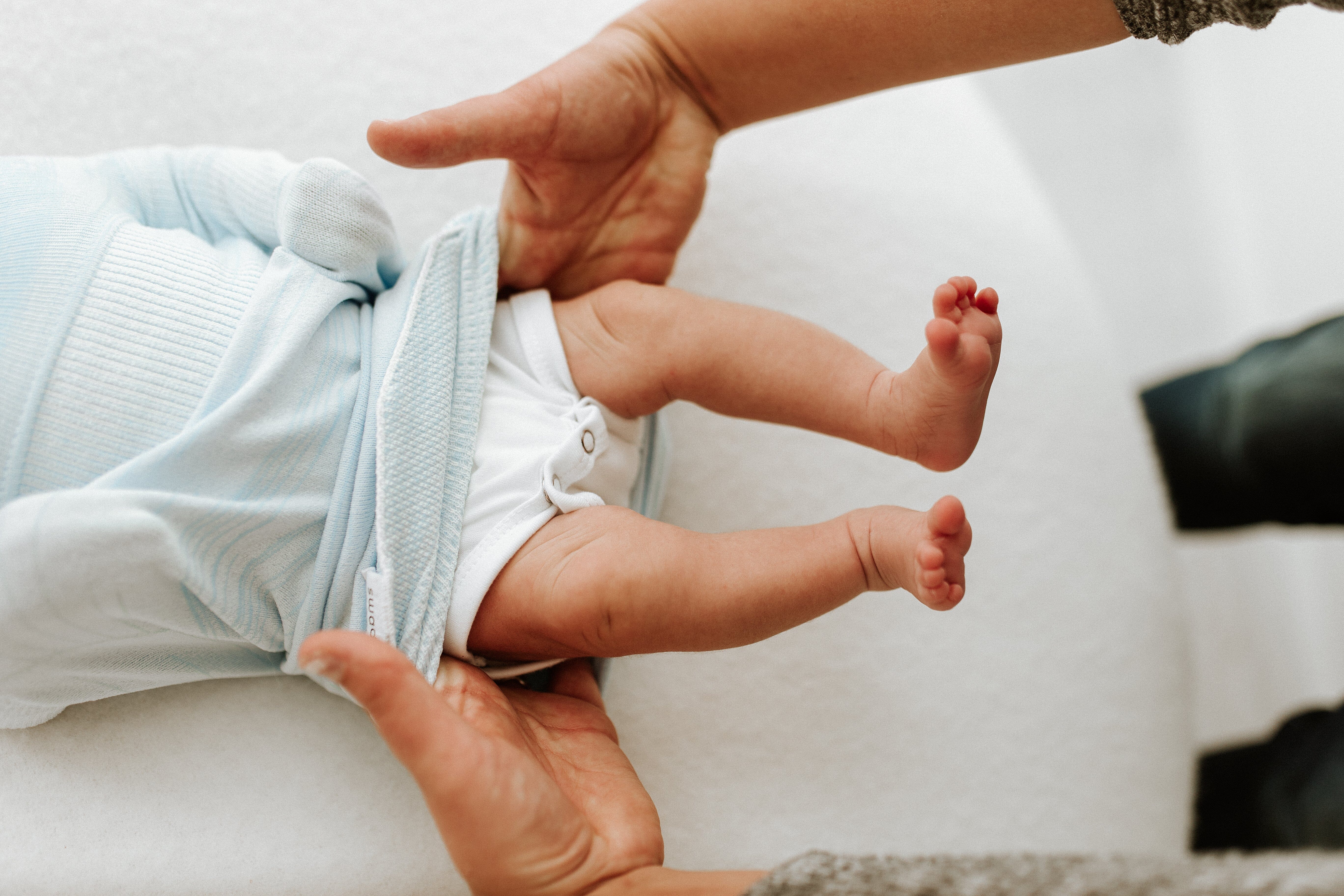 Swaddelini Blue Swaddle Sleep Sack- Strolleria