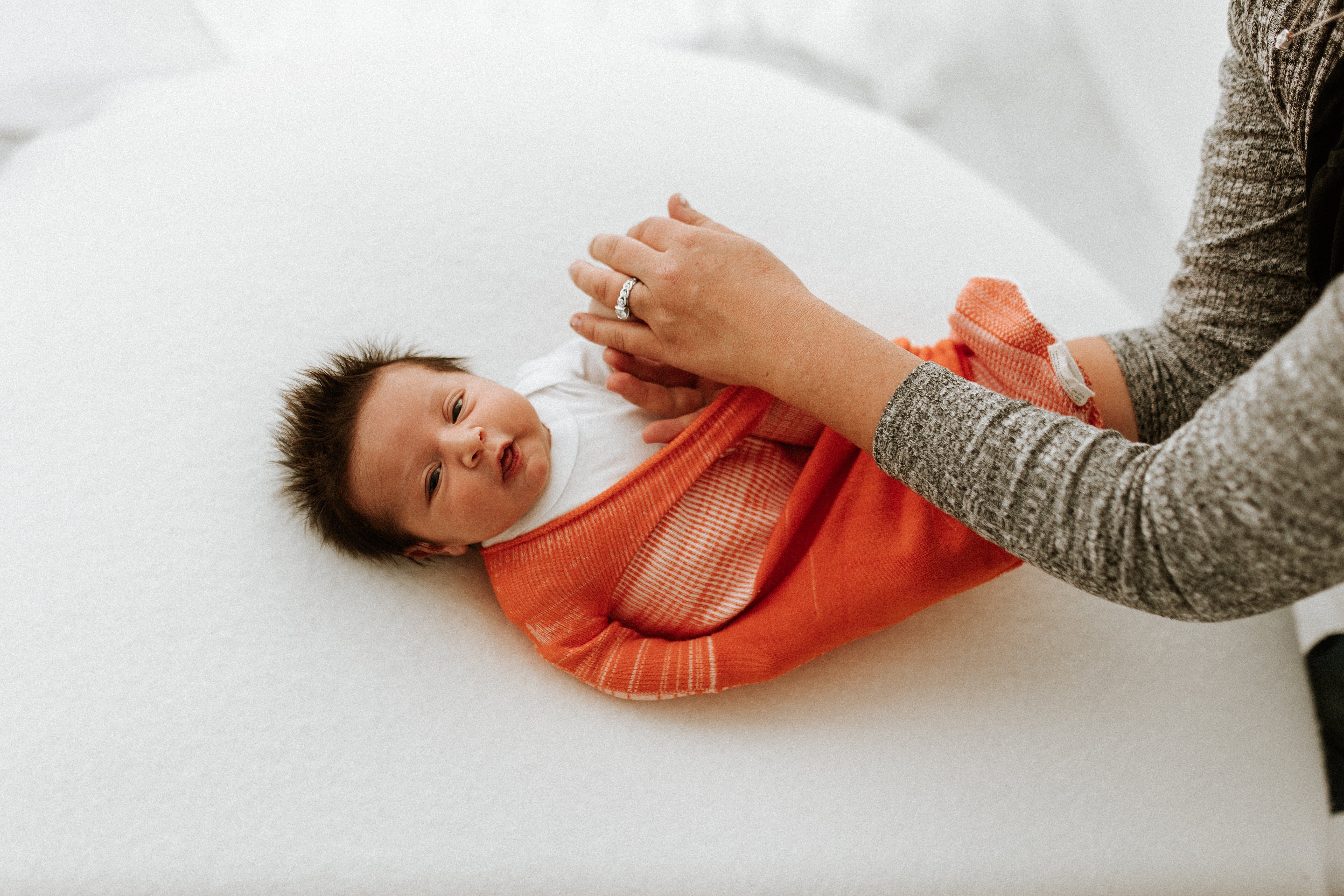 Swaddelini Orange Swaddle Sleep Sack- Strolleria