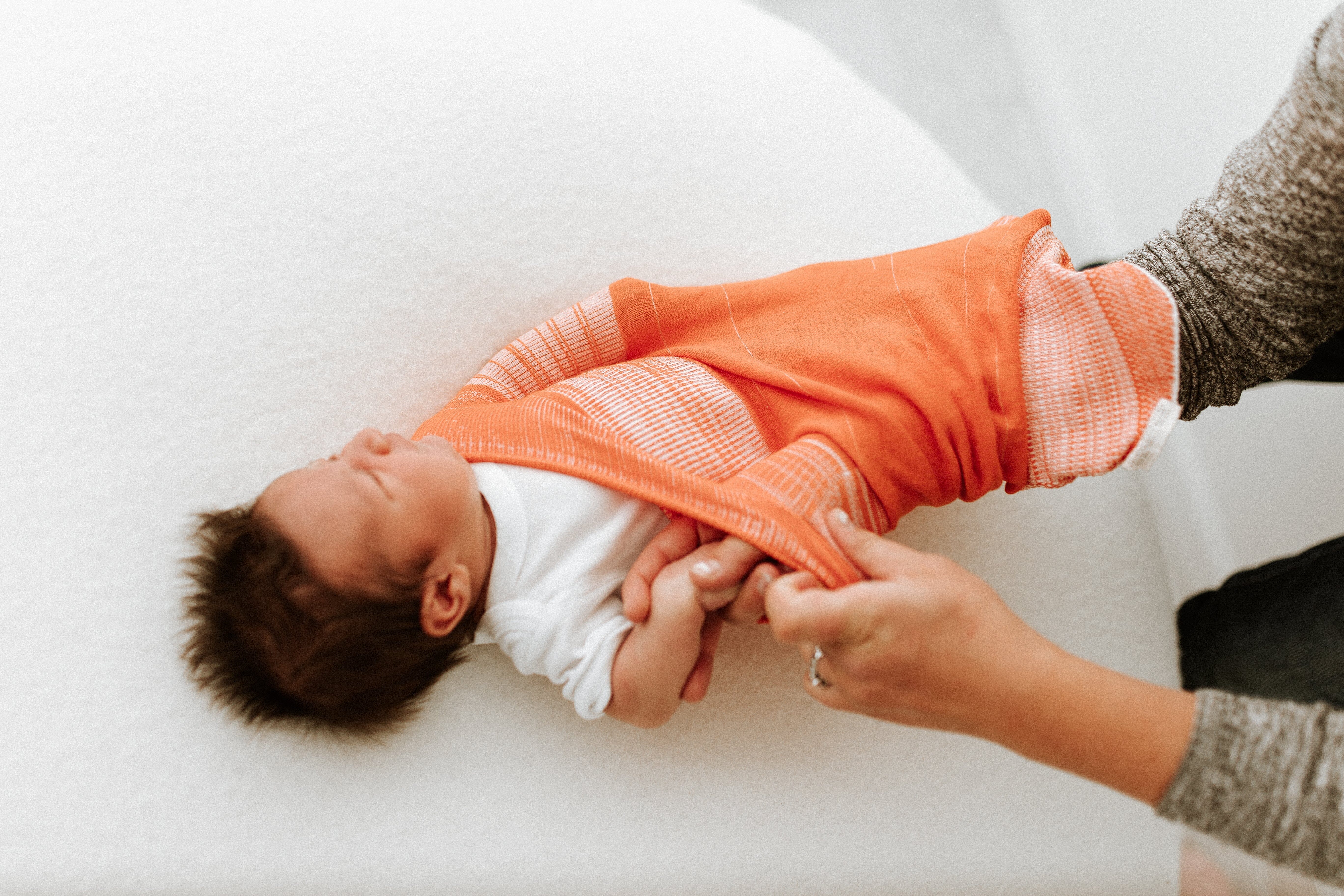 Swaddelini Orange Swaddle Sleep Sack- Strolleria