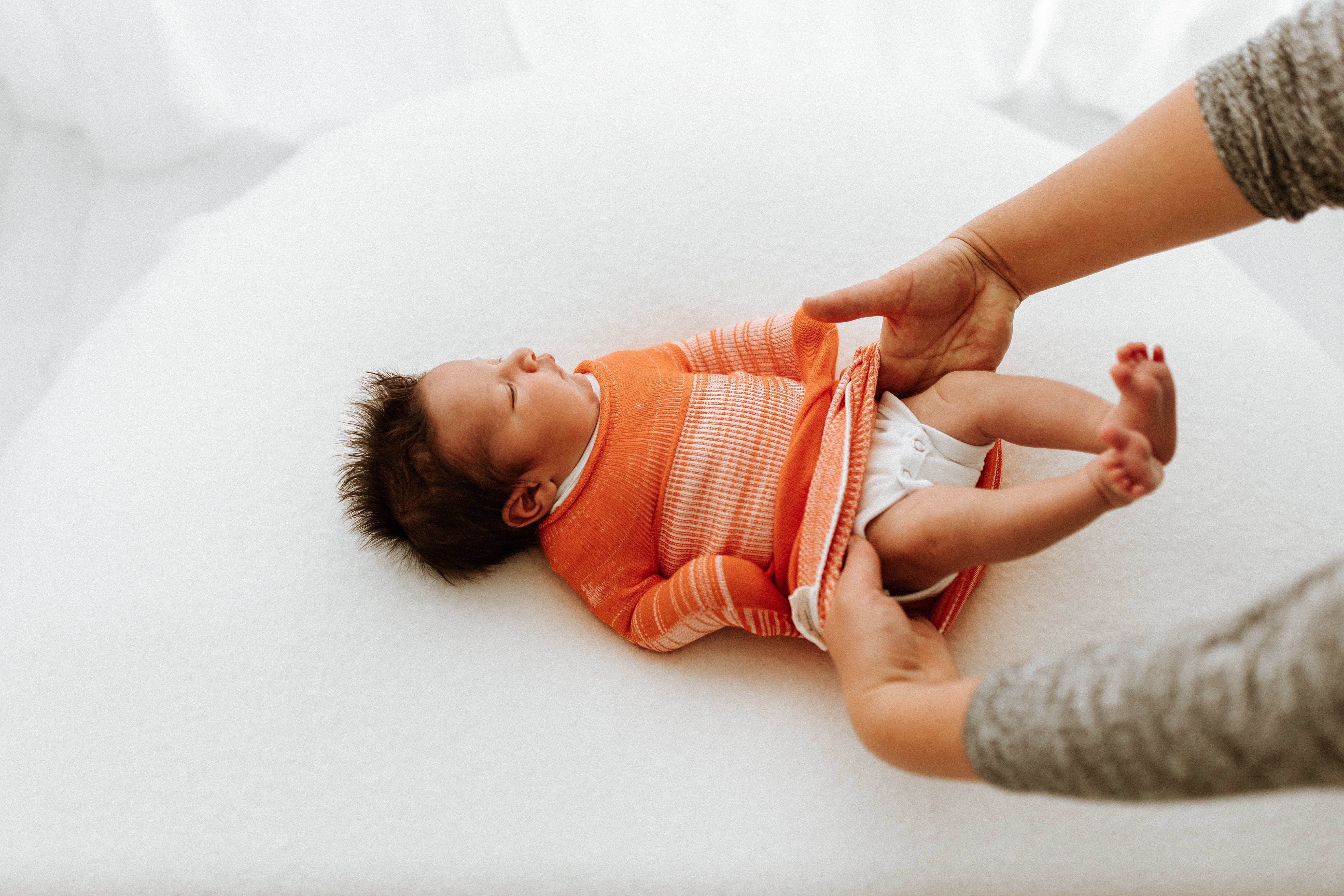 Swaddelini Orange Swaddle Sleep Sack- Strolleria