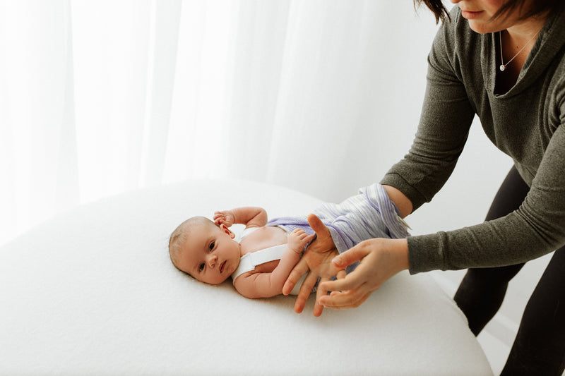 Swaddelini Baby with Brace Sleep Sack Swaddle Solution