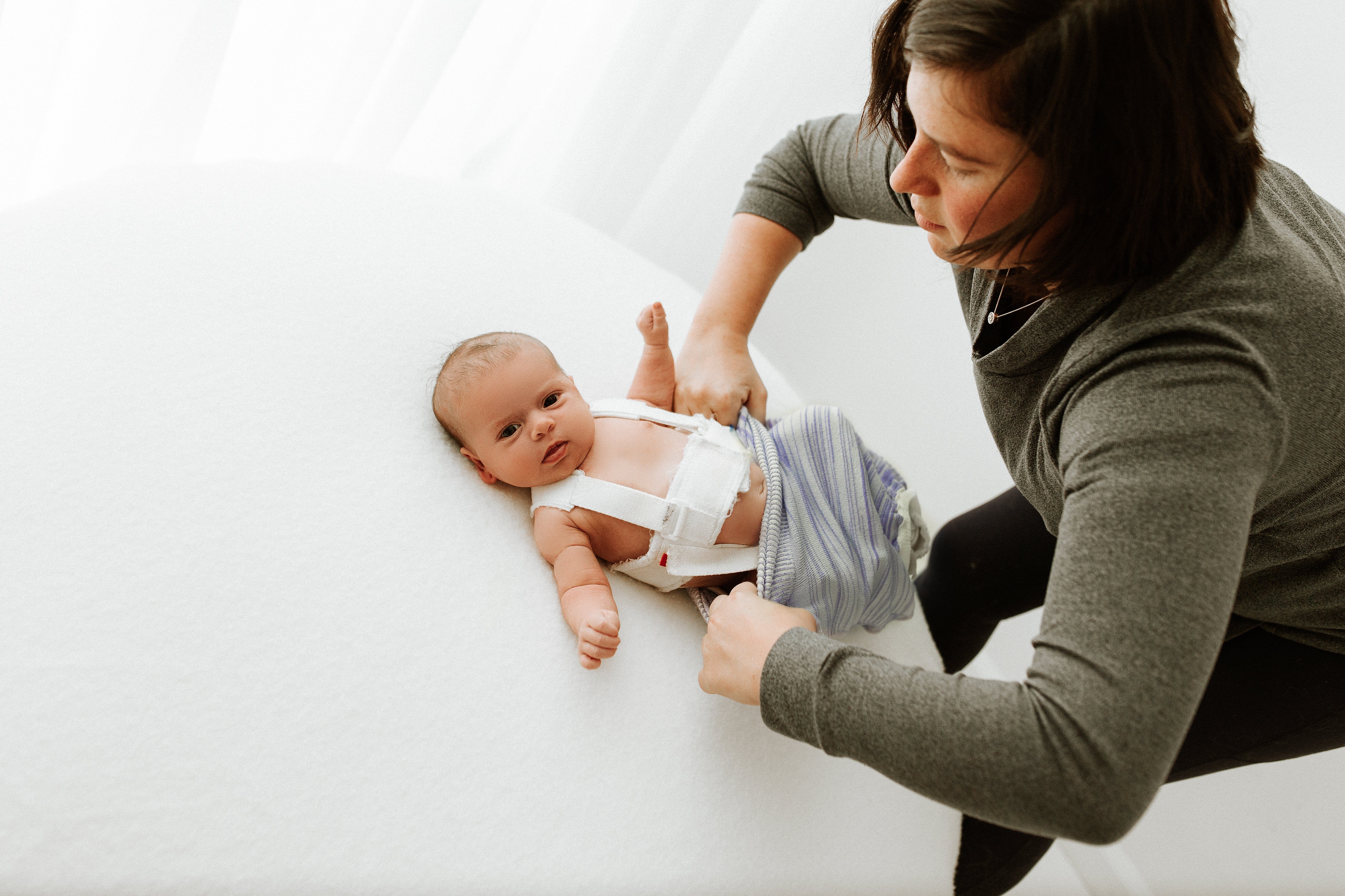 Swaddelini Baby with Brace Sleep Sack Swaddle Solution- Strolleria