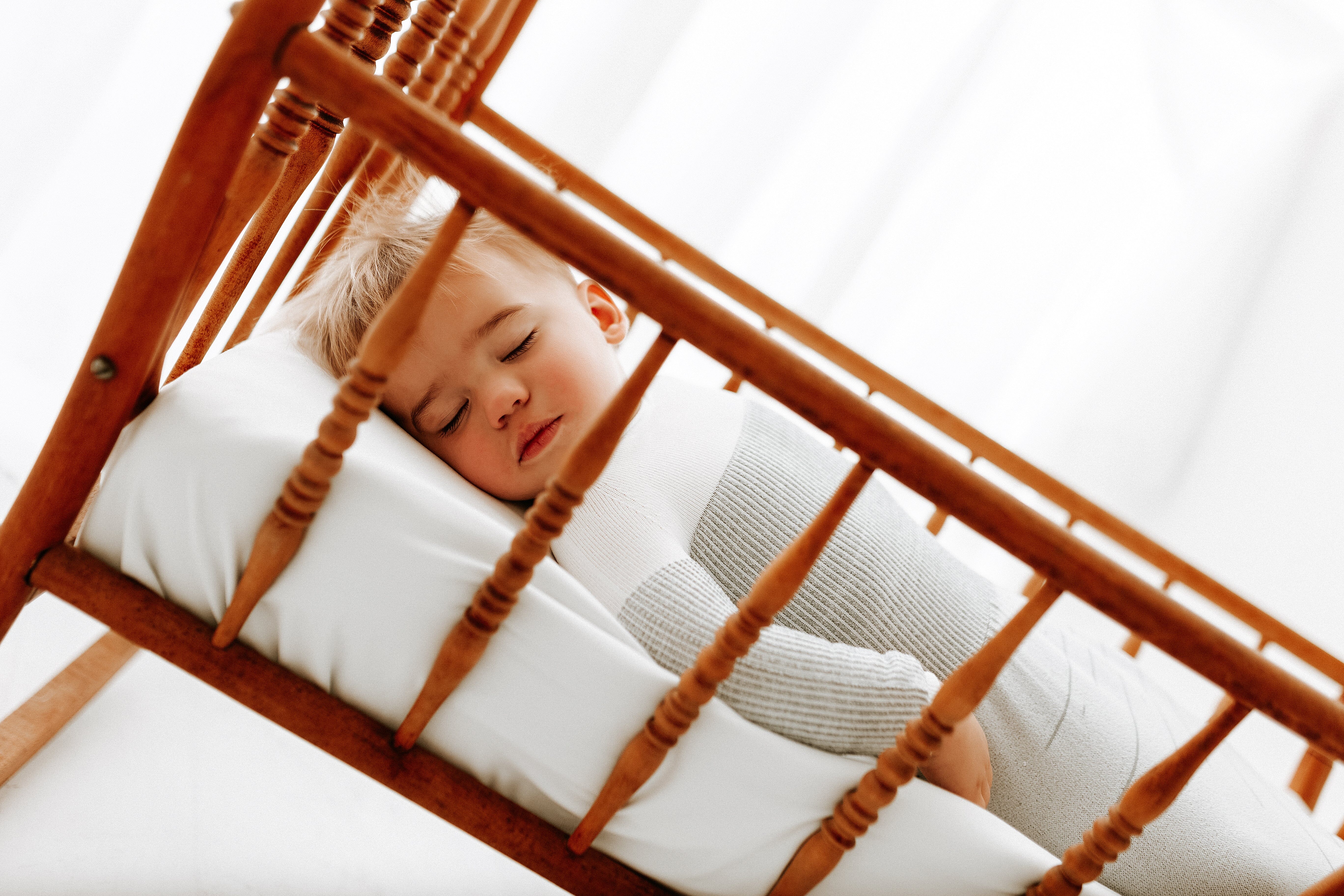 Swaddelini Grey Arms Out™ Long Sleeve Sleep Sack- Strolleria