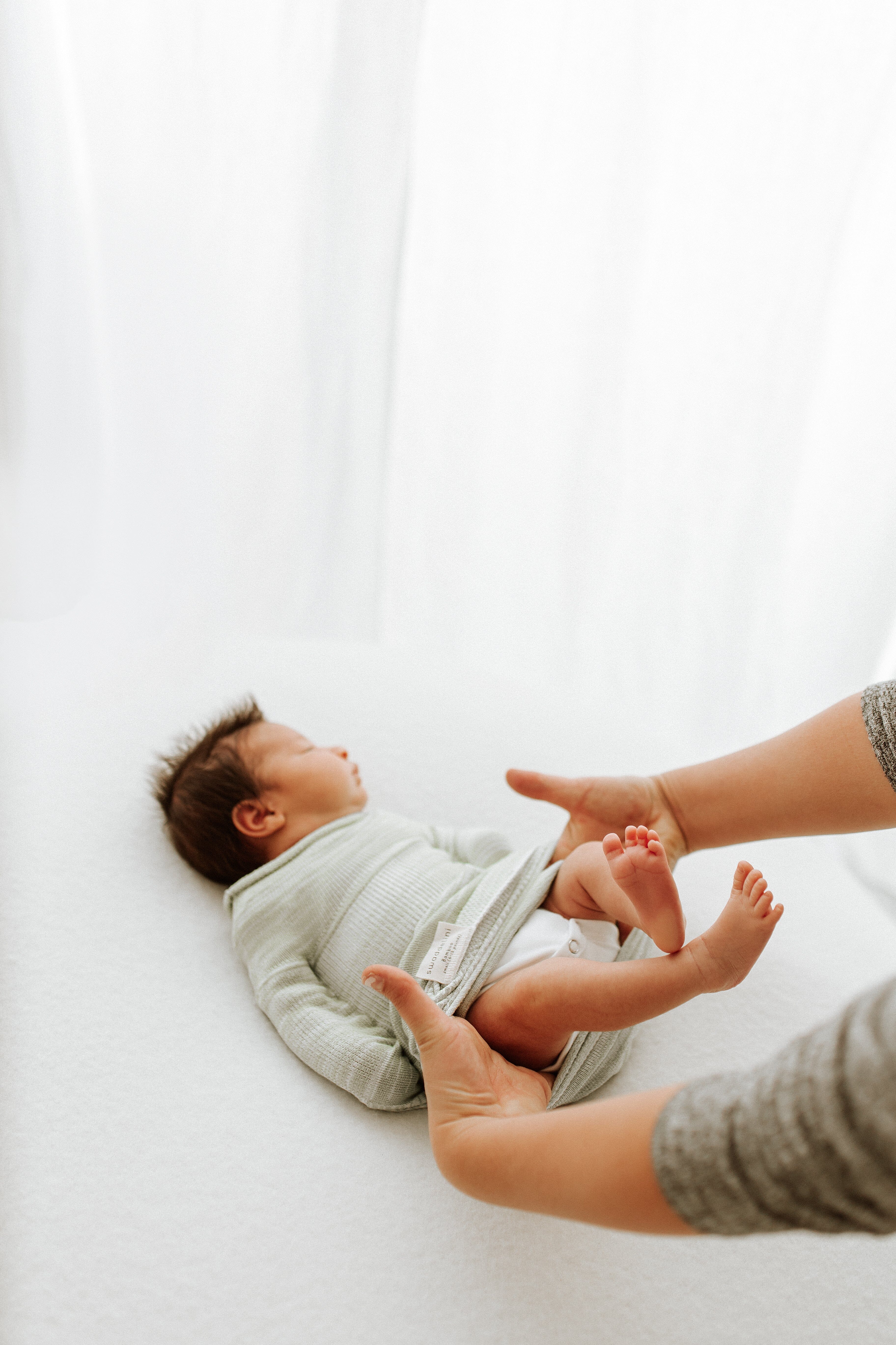 Swaddelini Bamboo Blend Mint Swaddle Sleep Sack- Strolleria