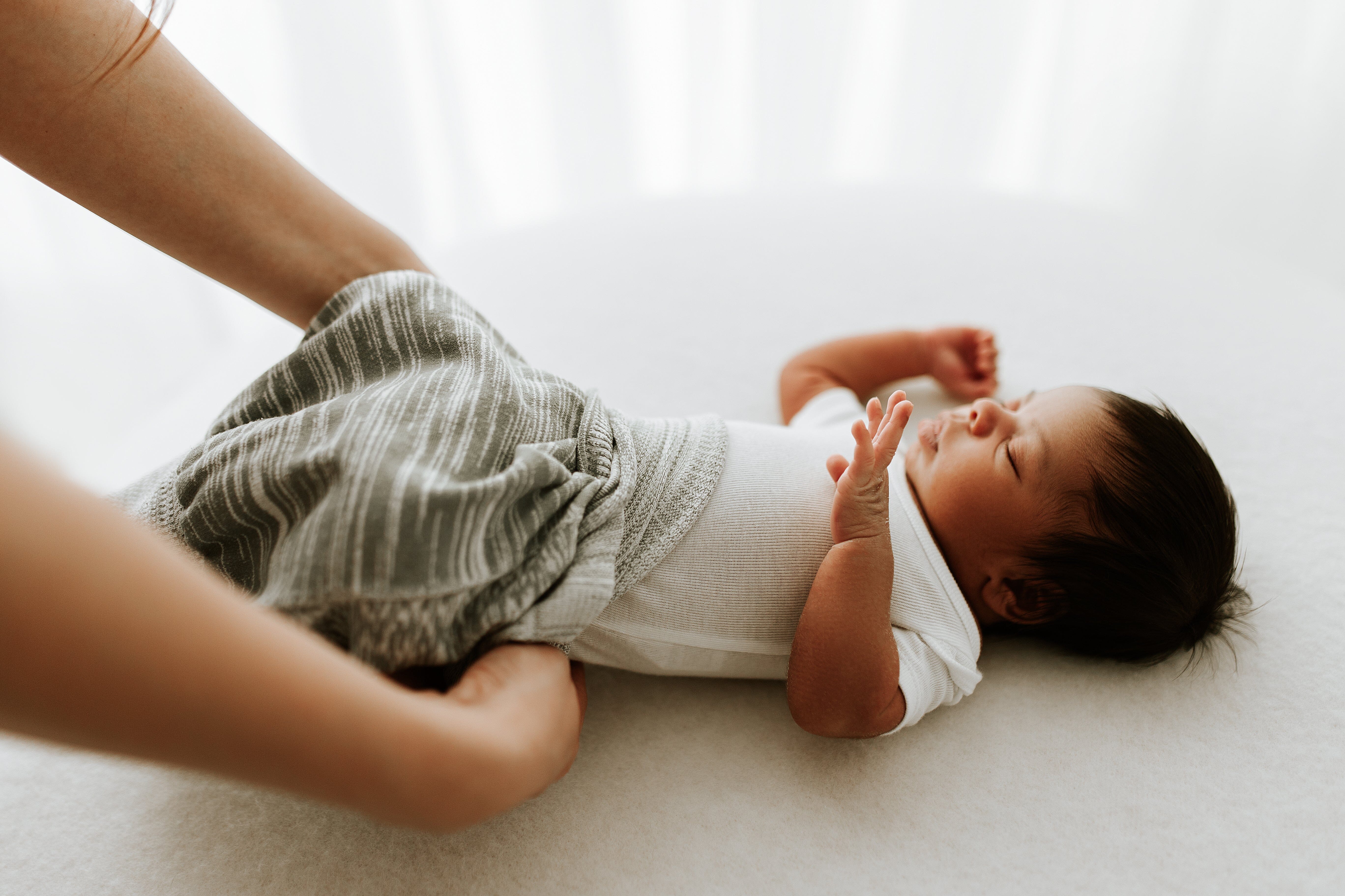 Swaddelini Grey Swaddle Sleep Sack- Strolleria