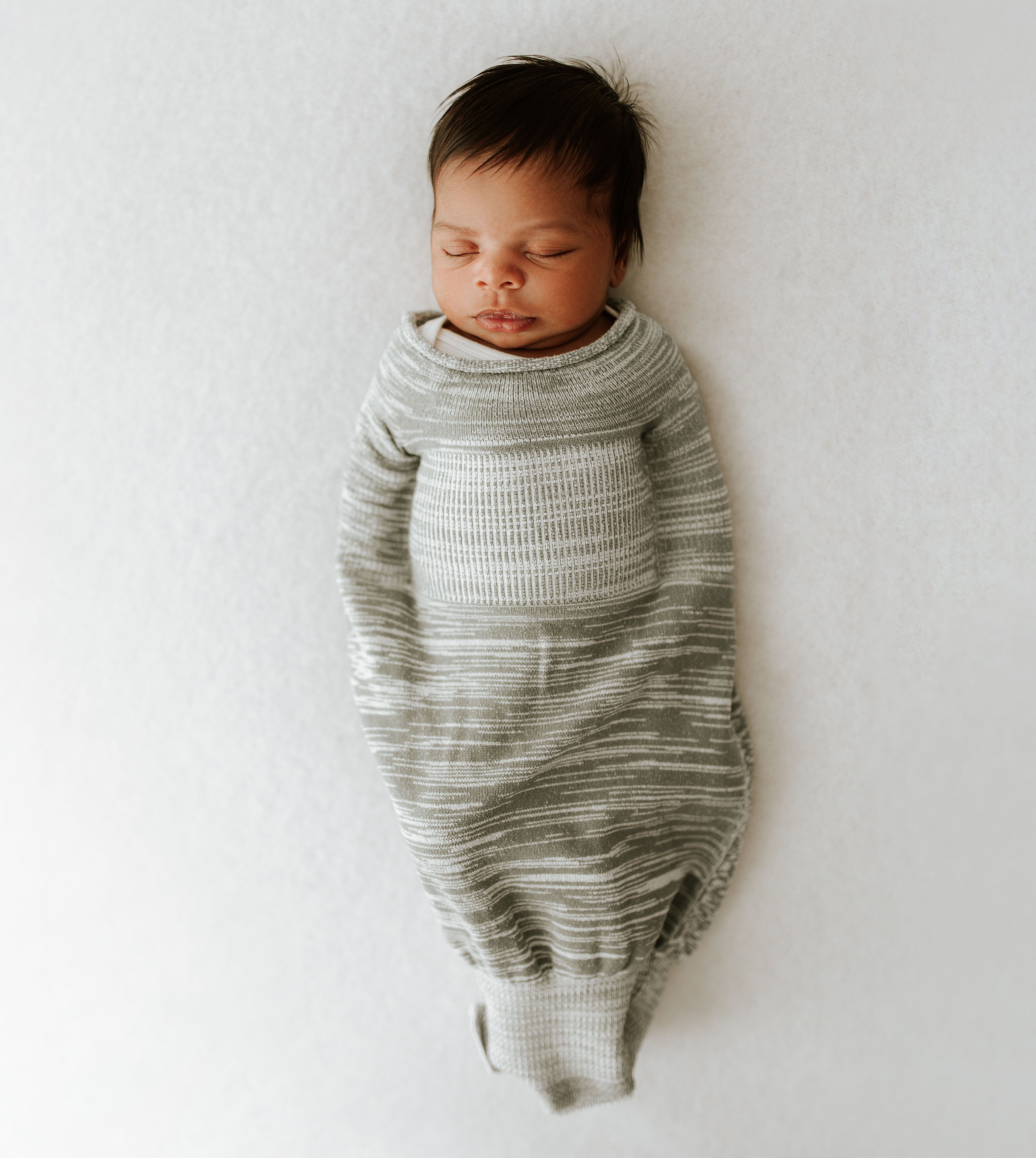 Swaddelini Grey Swaddle Sleep Sack- Strolleria