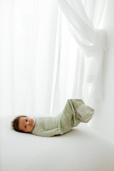 Swaddelini Bamboo Blend Mint Swaddle Sleep Sack
