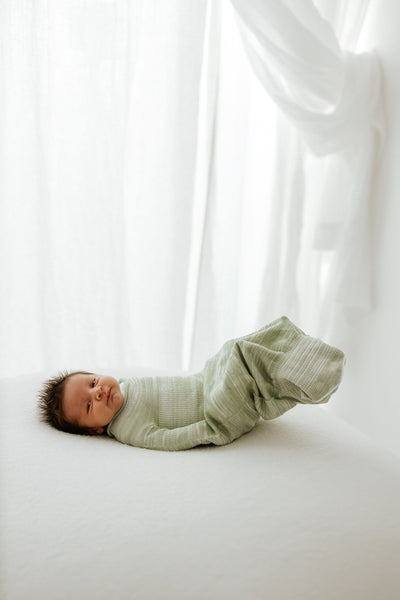 Swaddelini Bamboo Blend Mint Swaddle Sleep Sack