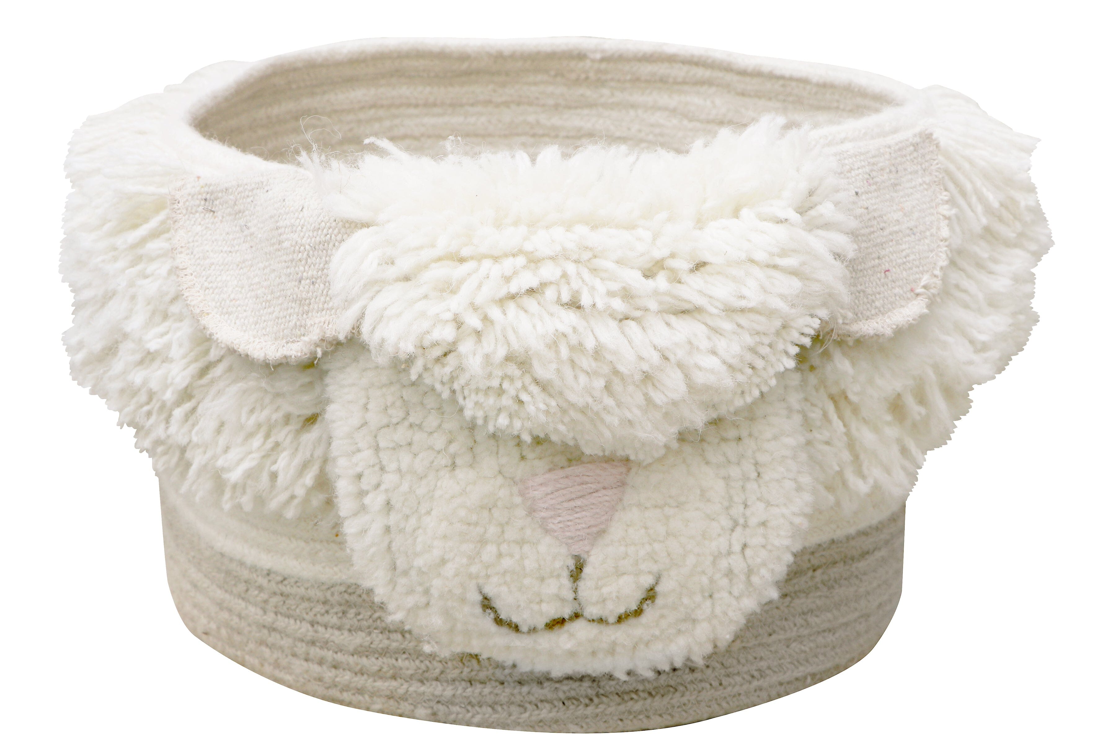 Lorena Canals Woolable Basket - Pink Nose Sheep- Strolleria