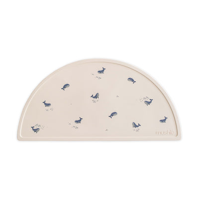 Mushie Silicone Placemat Whales