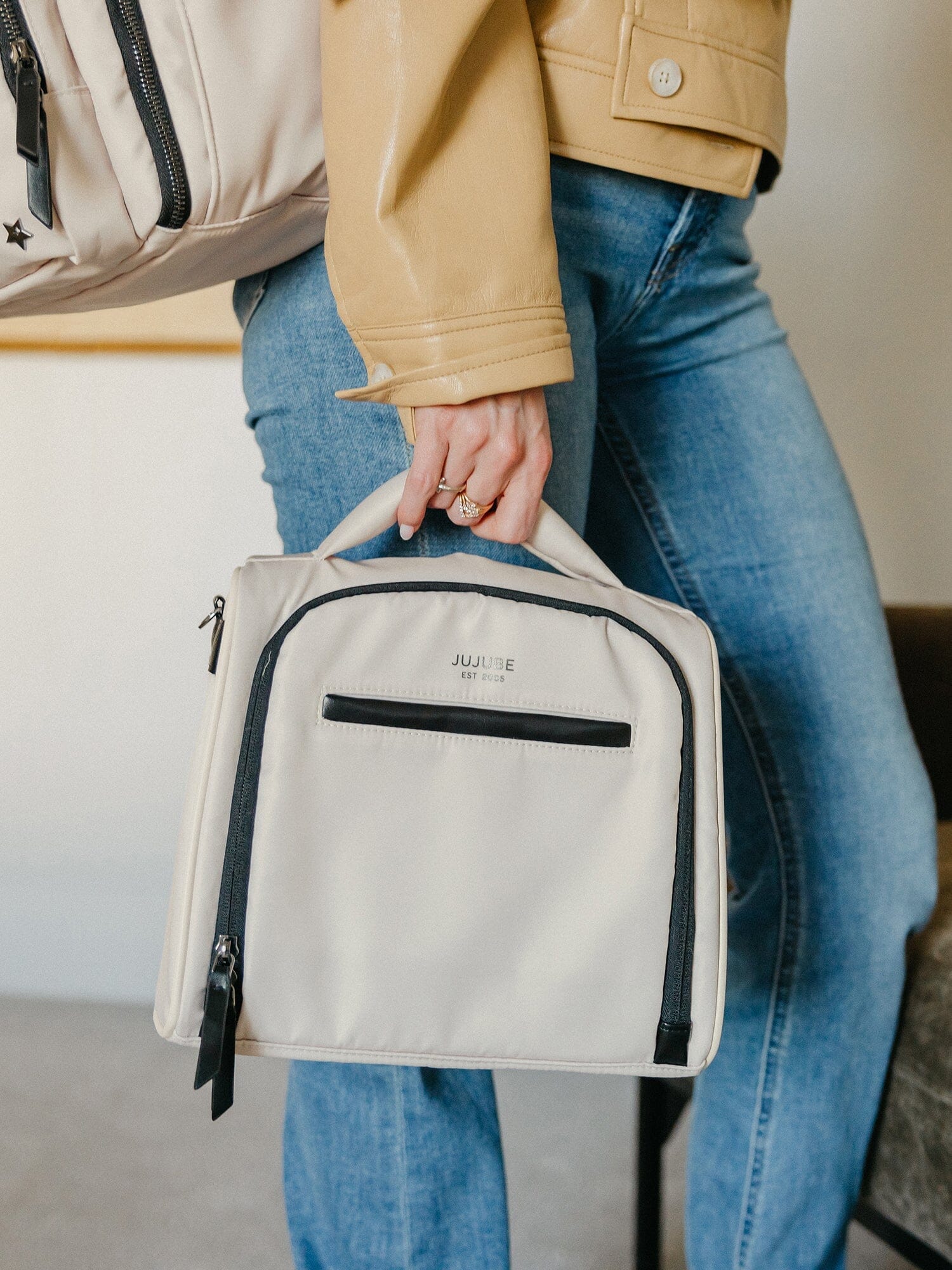 JuJuBe Witney Carson Insulated Bottle Bag - Cloud- Strolleria