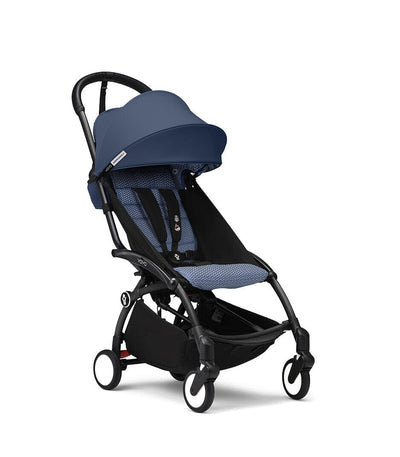 Stokke® YOYO³ Stroller from 6+ Black & White Frame