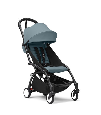 Stokke® YOYO³ Stroller from 6+ Black & White Frame