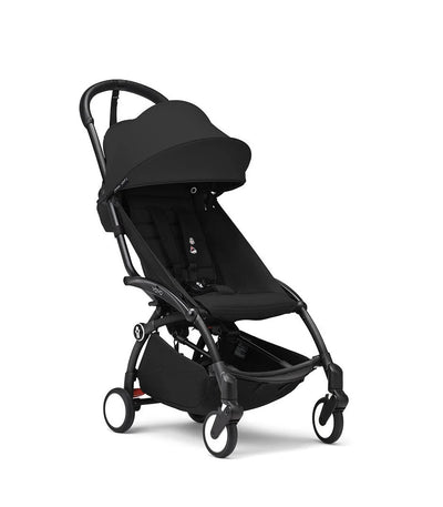 Stokke® YOYO³ Stroller from 6+ Black & White Frame