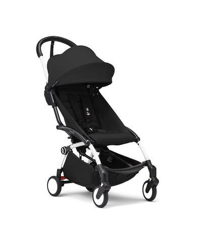 Stokke® YOYO³ Stroller from 6+ Black & White Frame