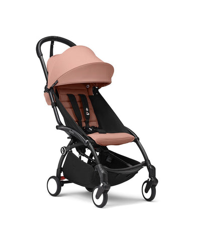 Stokke® YOYO³ Stroller from 6+ Black & White Frame