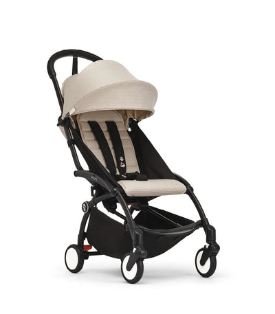 Stokke® YOYO³ Stroller from 6+ Black & White Frame