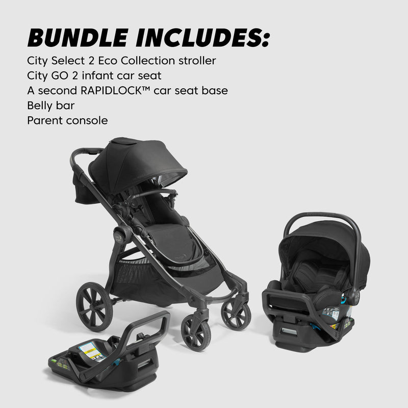 Baby Jogger City Select® 2 Travel System - Lunar Black