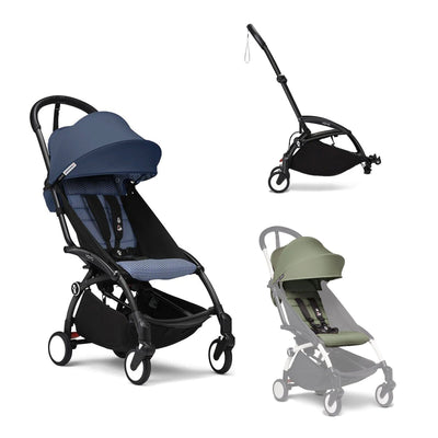 Stokke YOYO3 Double Stroller - Black Frame