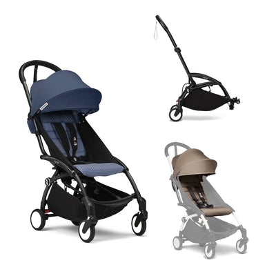 Stokke YOYO3 Double Stroller - Black Frame