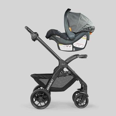 Chicco Bravo LE ClearTex Quick-Fold Stroller - Pewter