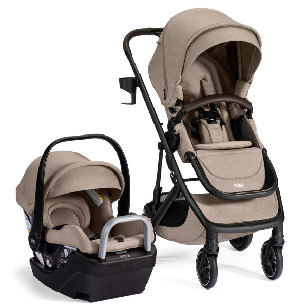 Britax Prism Full-Size Travel System With Willow S Infant Car Seat and Alpine Base- Strolleria