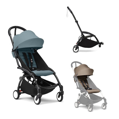 Stokke YOYO3 Double Stroller - Black Frame